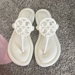 Tory Burch Vanilla Marshmallow Bon Bon Sandals Limited Edition